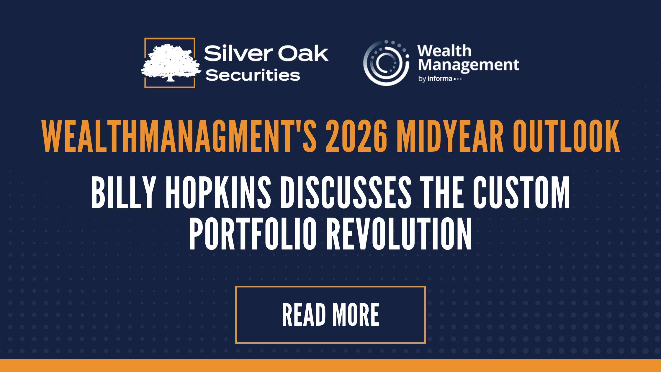 WealthManagment's 2026 Midyear Outlook Billy Hopkins Discusses the Custom Portfolio Revolution